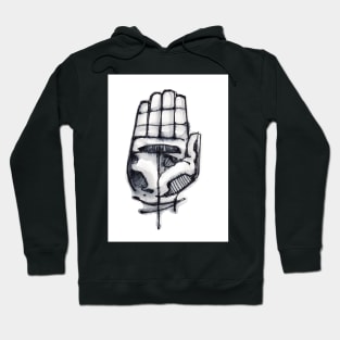 Human hand illustration Hoodie